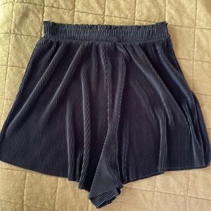 Zara black Moroccan shorts // high waisted // silky